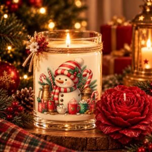 Vela Boneco de Neve